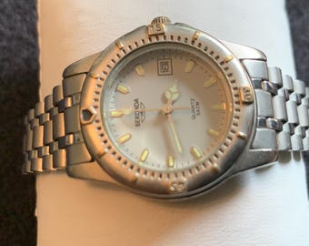 Vintage Sekonda Silver Tone Divers Style Ladies Watch - Etsy UK display picture 1