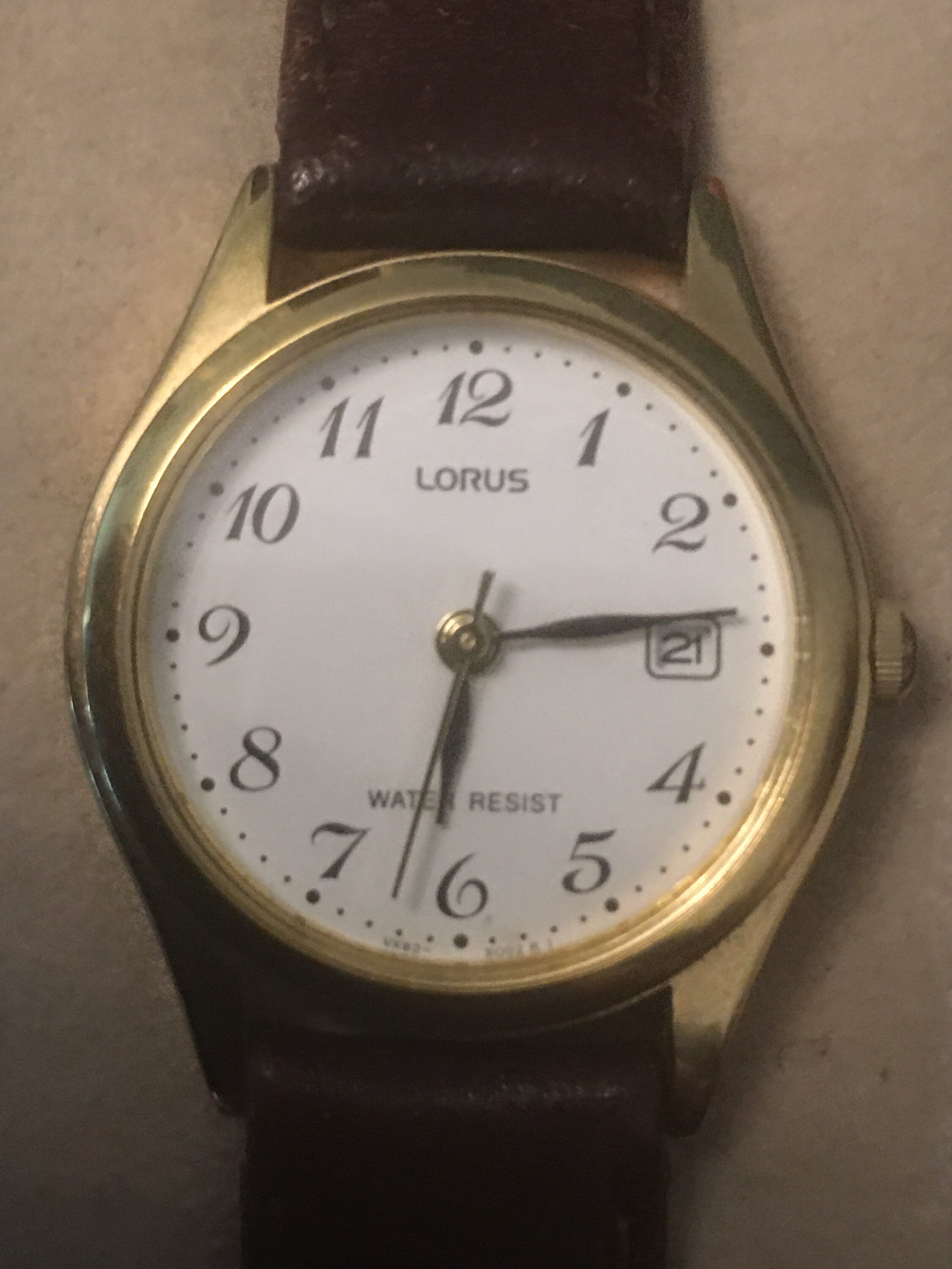 Vintage Lorus Ladies Quartz Watch With Leather Strap Gold Tone Etsy UK