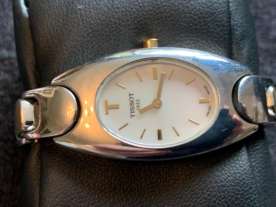 Vintage Tissot 1853 Ladies Gold and Silver Tone Watch With