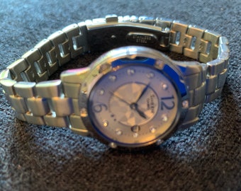 Vintage Casio SHEEN Ladies Silver Tone Divers Style Watch