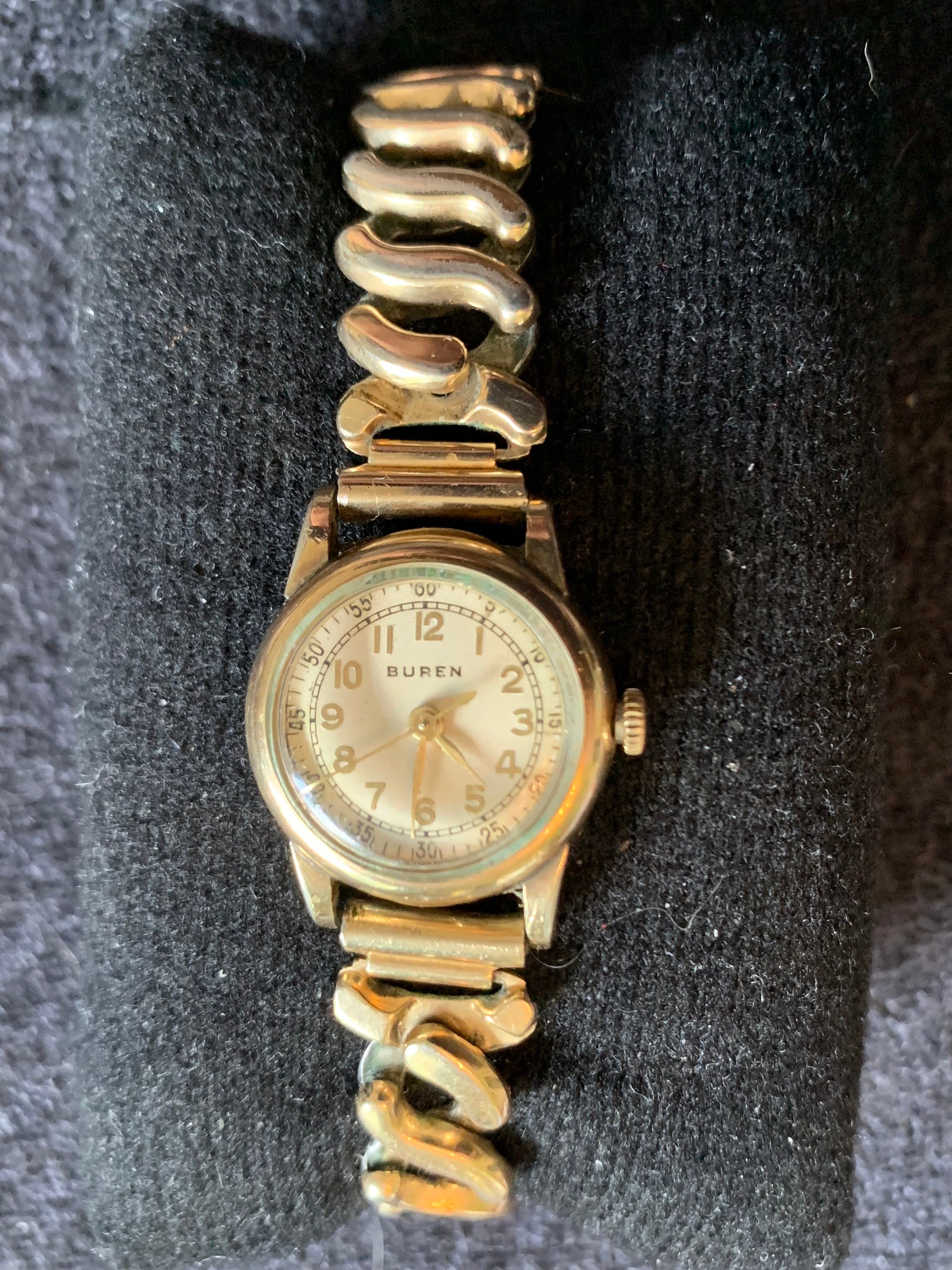 Vintage Zeldzaam Buren dames verguld horloge Etsy Nederland