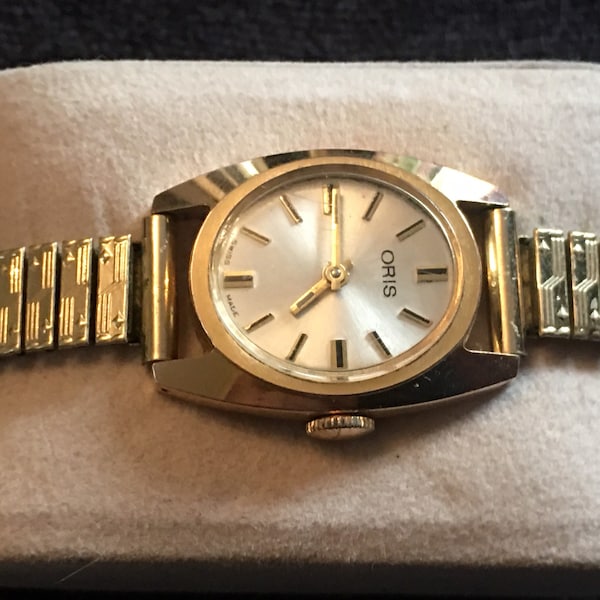 Vintage Oris ladies gold plated watch