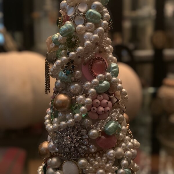 Jeweled Cone Tree Etsy