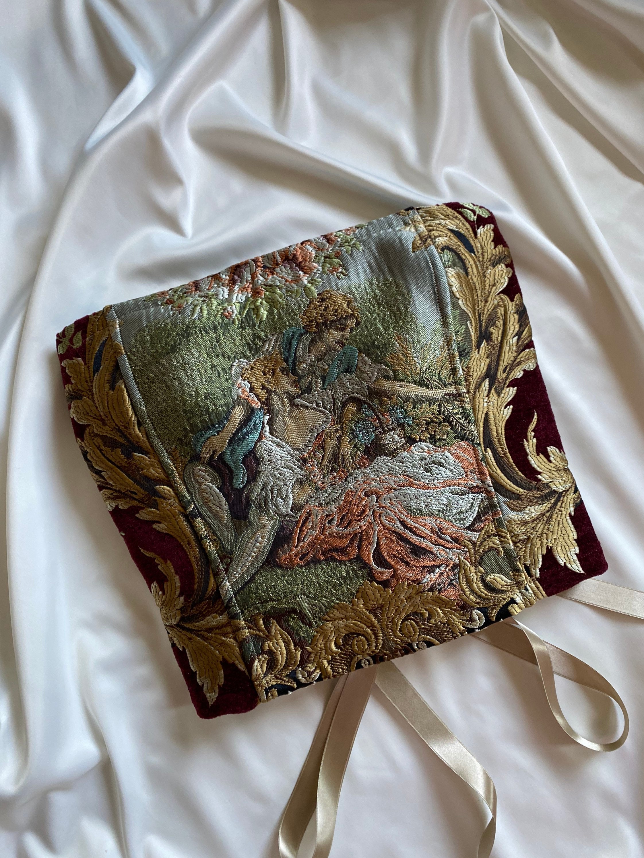 Tapestry Corset Top Renaissance Vintage Style