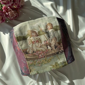 Tapestry Corset Top Renaissance Vintage Style / Gift for Valentines Day