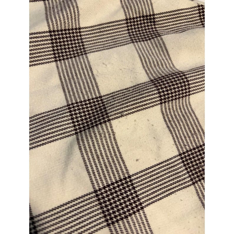 Urban Outfitters Plaid Mini Dress Brown Cream Sweetheart Neckline Size S P image 5