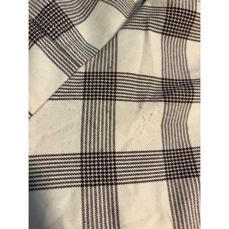 Urban Outfitters Plaid Mini Dress Brown Cream Sweetheart Neckline Size S P image 10