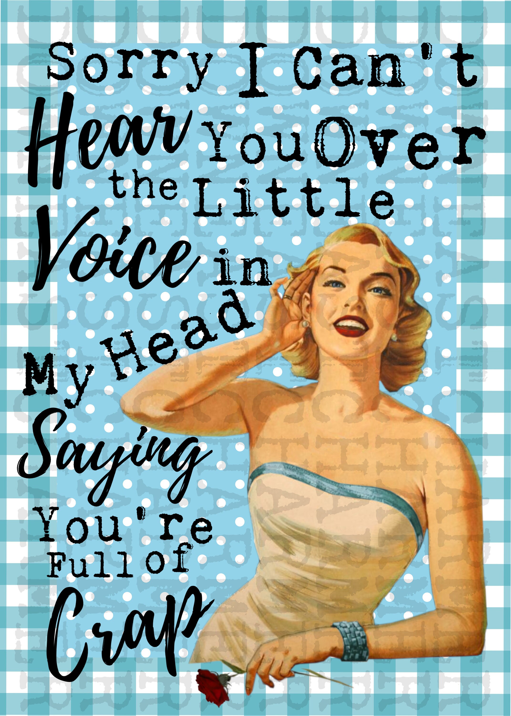 Sorry I Can't Hear You...sublimation Clipart Design - Etsy Canada