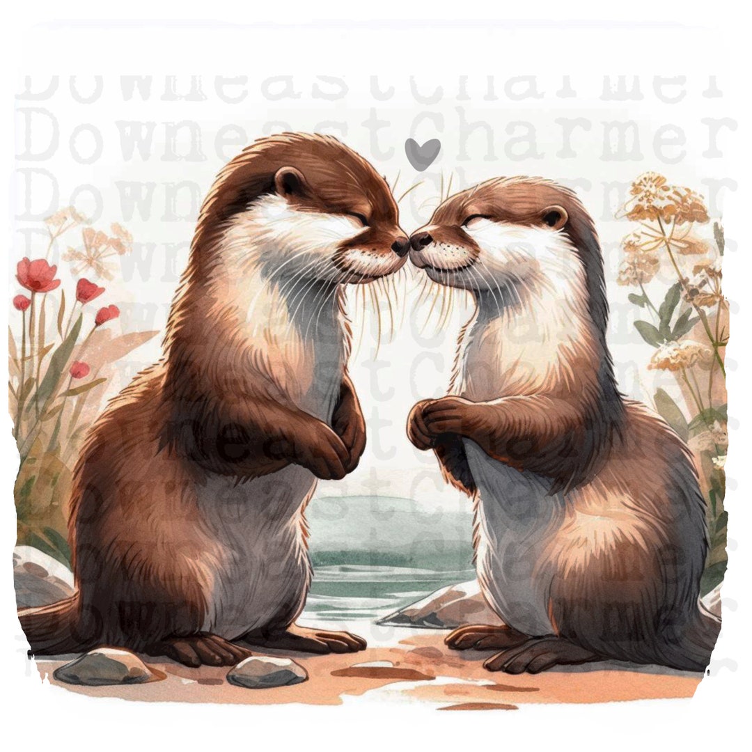 Otter Liebe Sublimation Clipart Design Etsy.de