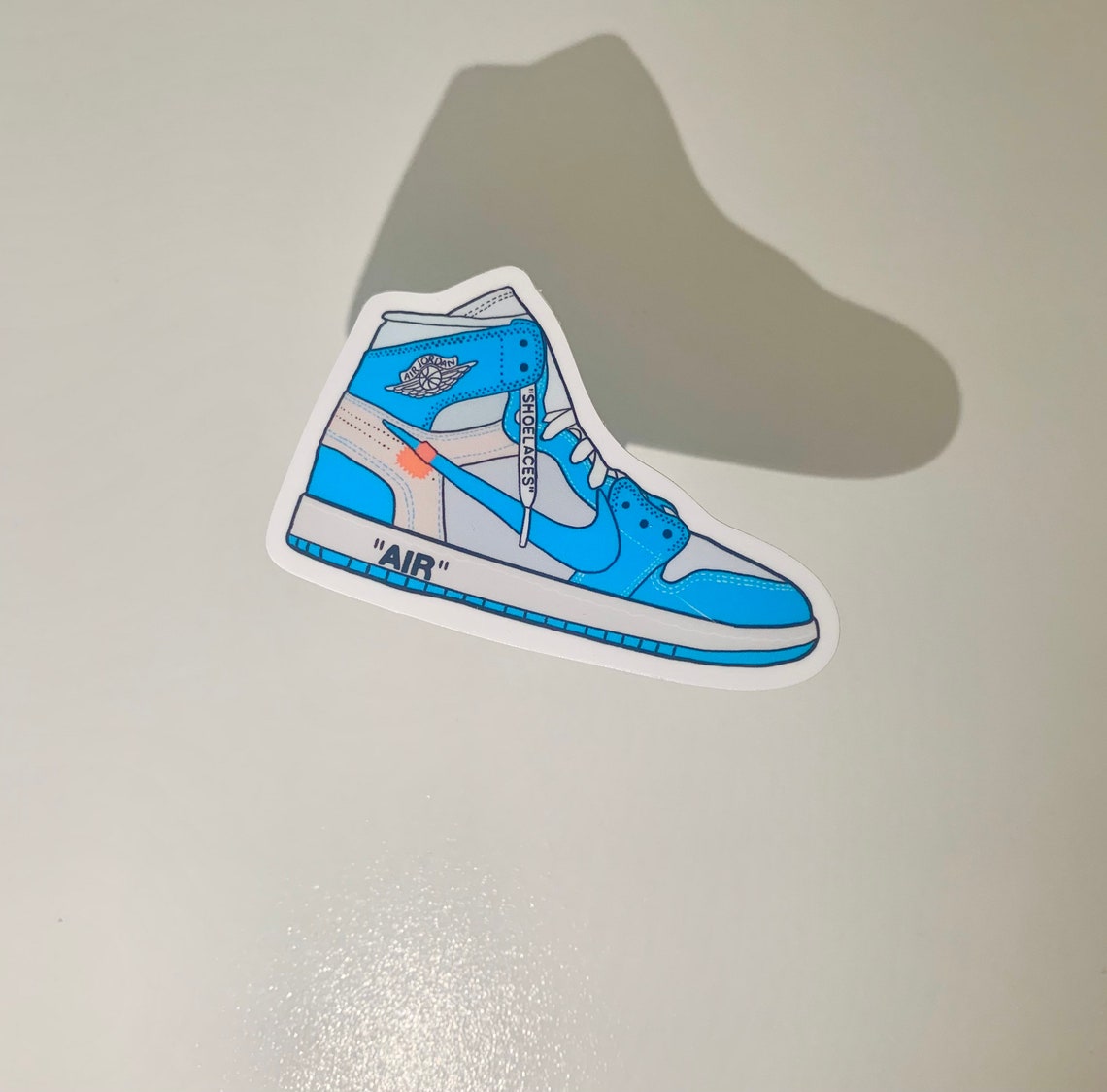 Off-White Air Jordan 1 Sticker | Etsy