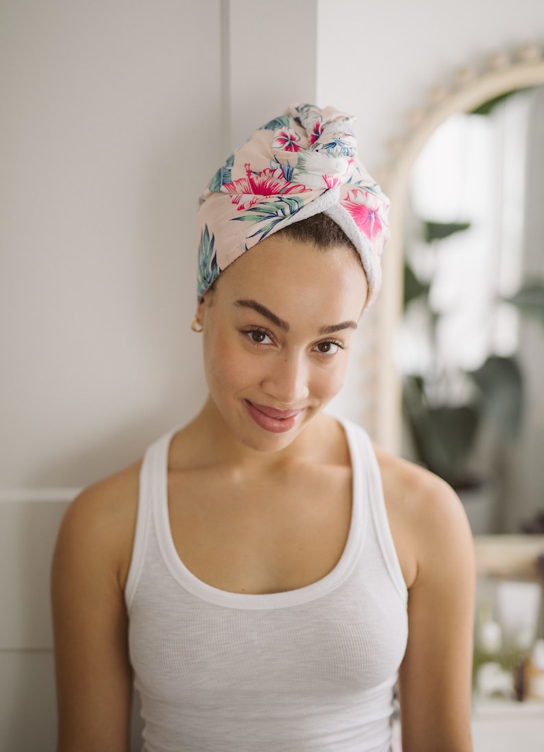 Reversible Microfiber & Satin Hair Wrap / Quick Dry Hair Etsy Canada