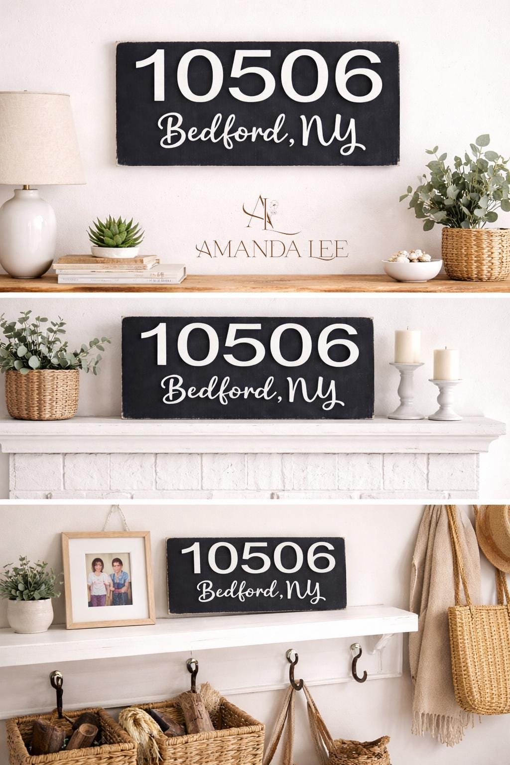 Home Zip Code Signs Personalized ZIP Code Sign, Custom Hometown Wall Decor, 3D Raised ...