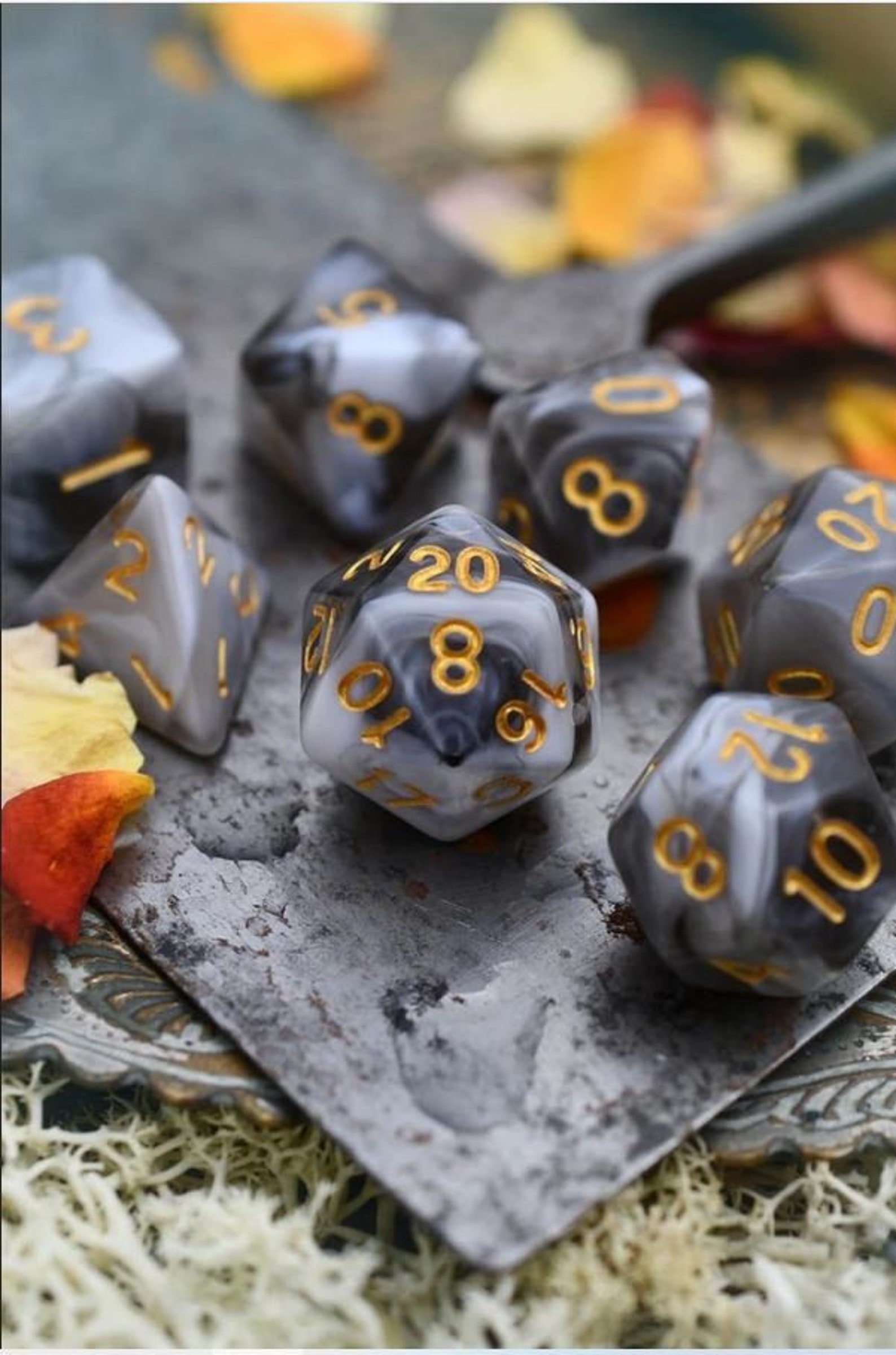 Handmade Amethyst Gemstone RPG Dice Gemstone Amethyst Dice Etsy