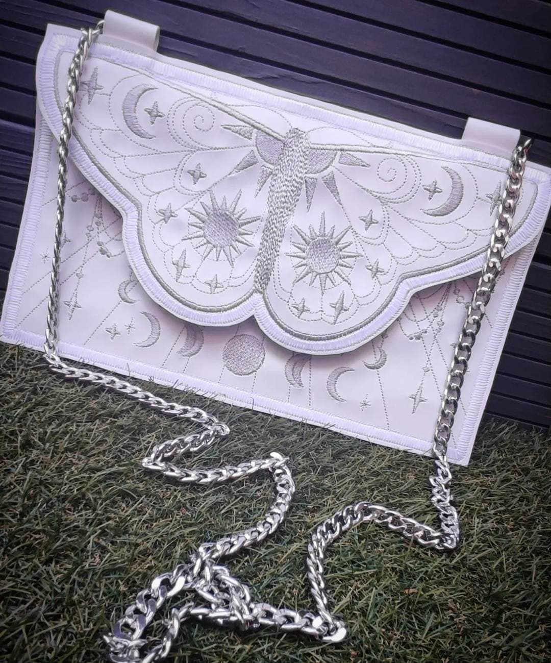 Handmade Moth Clutch handbag~ by Amabilisuk