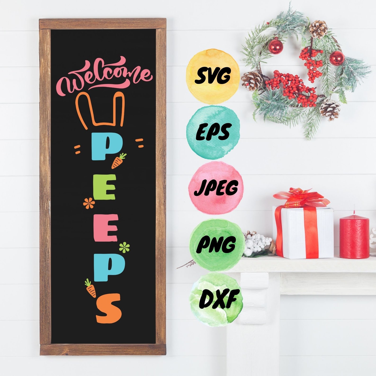 Download Easter sign svg bundle Vertical sign Easter Vertical sign ...