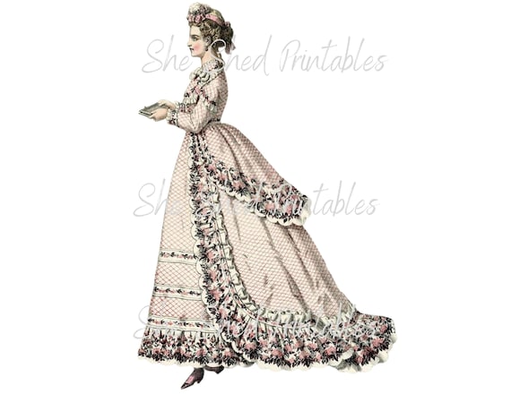 Moda vintage vittoriano download digitale immagine vintage
