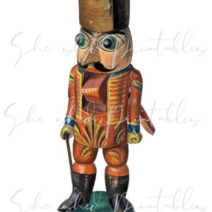 Early 1900&#39;s Nutcracker Instant Digital Download, Vintage, Printable, PNG JPG Junk Journaling, Scrapbooking, DIY Crafts, Christmas, Winter
