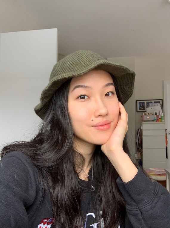 Cute Crochet Bucket Hat Tiktok Trendy 