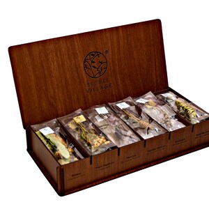 Secretvillageusa  36ct pack | herbal tea |Chamomile Flower | 2 typ Lavandula Stoechas | Tilia Spicata | Sideritis Congesta | Thymbra Spicata