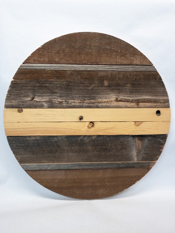 18 in. Wood Round Wall Decor Eclectic Wall Decor Etsy