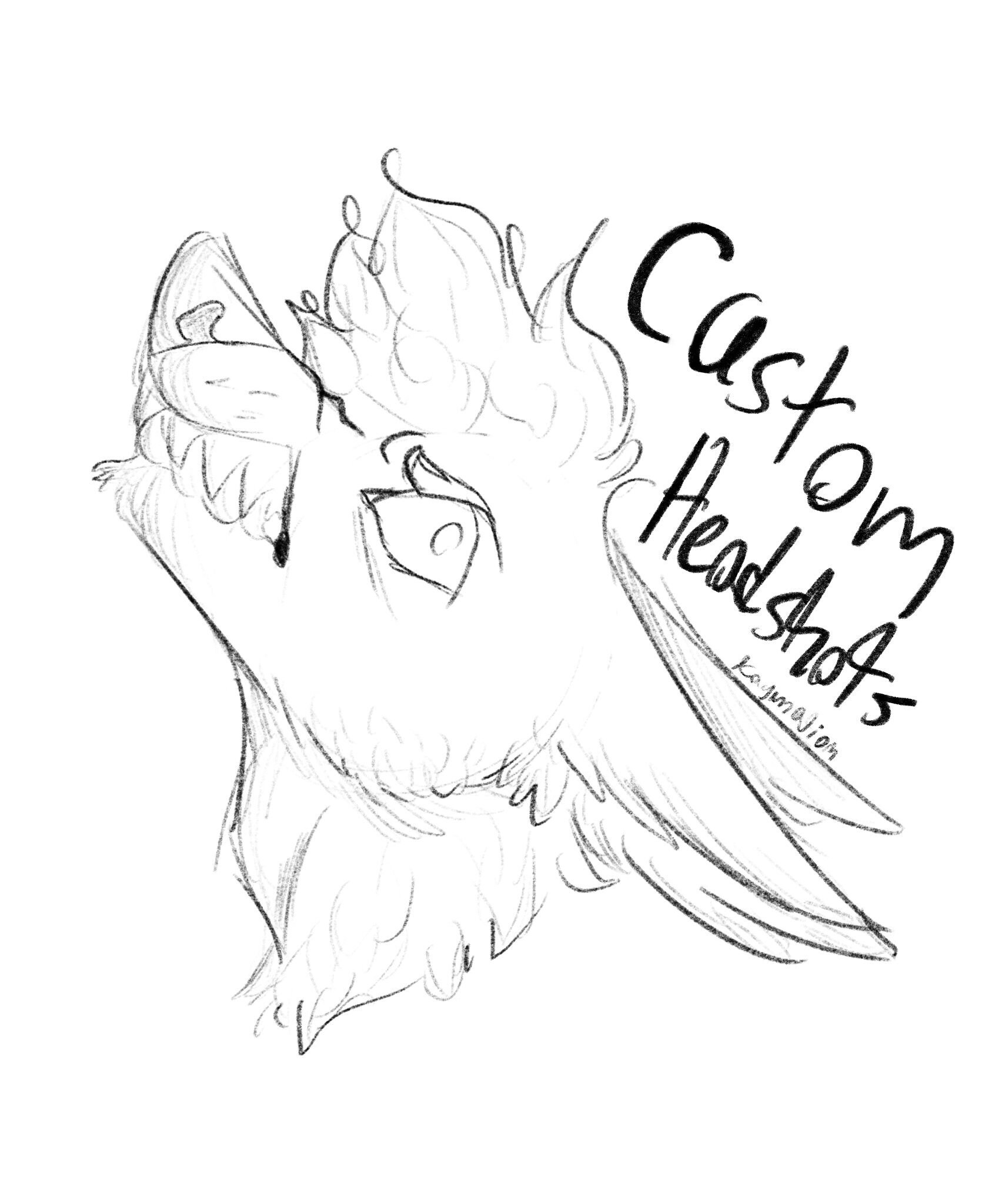 Cheap Custom SPEEDRUN Colored Sketch Fursona Headshots 