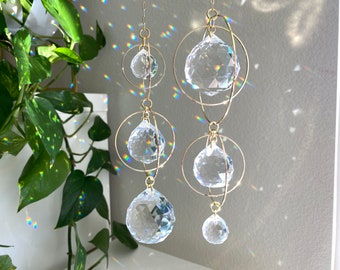 Galaxy Crystal Suncatcher, Rainbow Maker Crystal, Housewarming Gift, Birthday Gift, Gift for Mom, Sympathy Gift