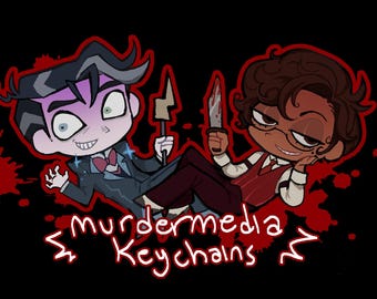Murdermedia (alastor x vox)keychains