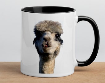 Alpacamok met gekleurde binnenkant
