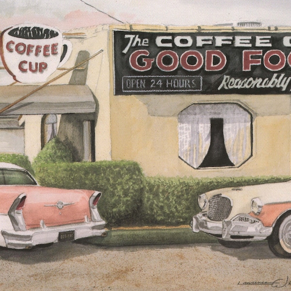 Coffee Cup Restaurant Giclée Print