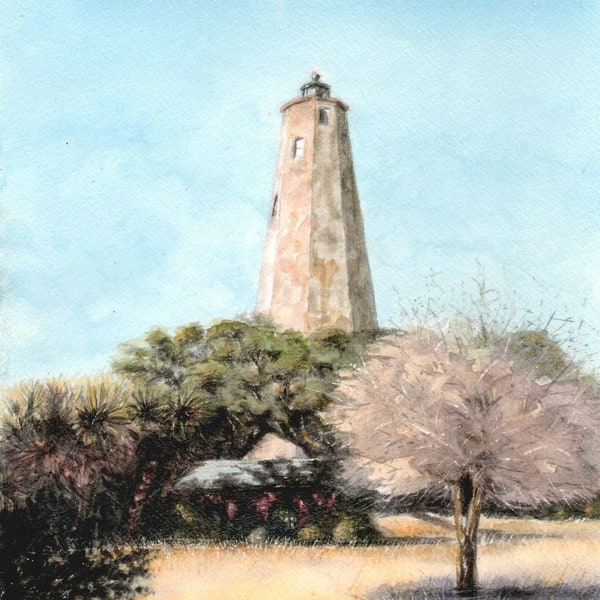 Bald Head Island Lighthouse Giclée Print