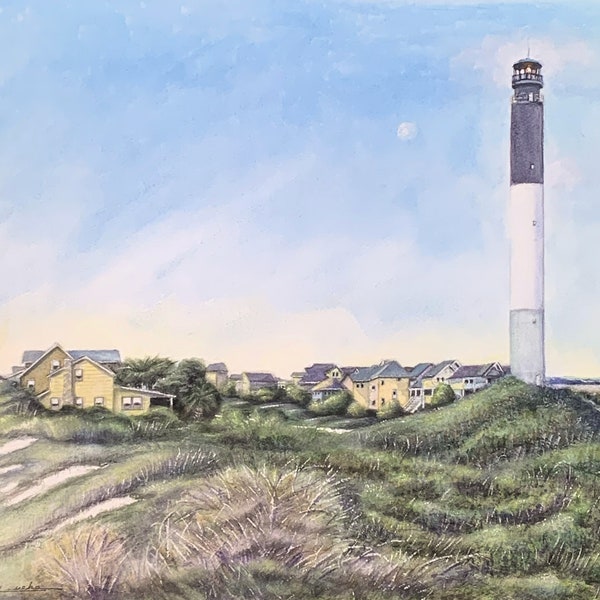 Oak Island Lighthouse Giclée Print