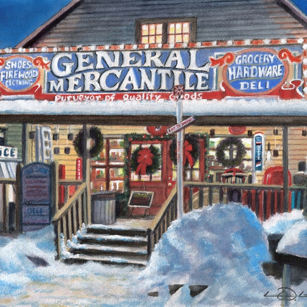 Fred's General Mercantile Giclée Print