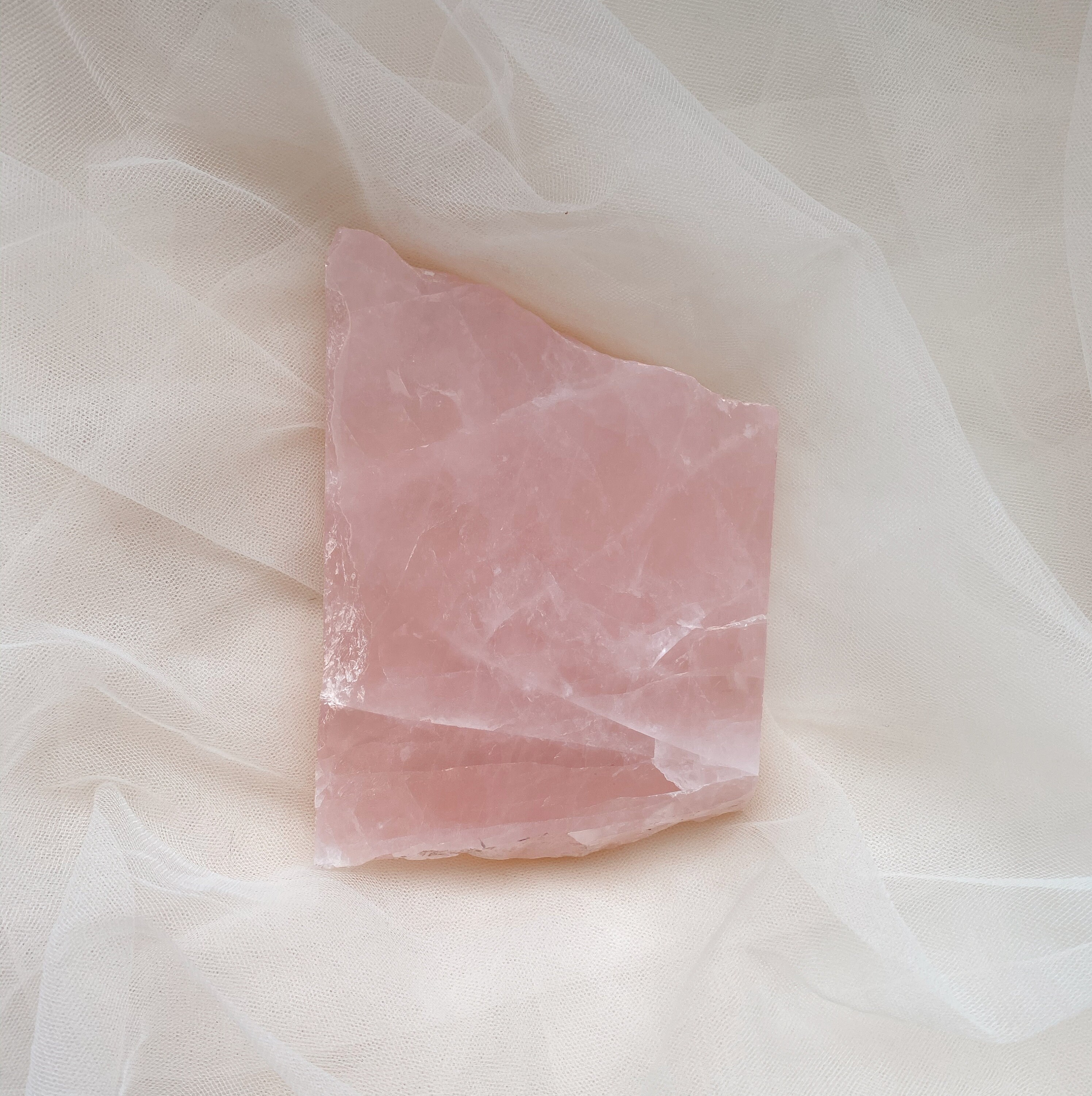 Rose Quartz Slab // Rose Quartz Crystal // Reiki Healing // Etsy