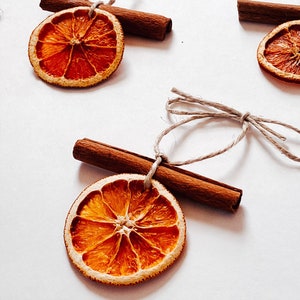 Dried Orange and Cinnamon Stick Ornament | Boho Christmas Ornament | Unique Christmas Tree Ornament
