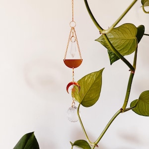 Moon Crystal Suncatcher | Feng Shui Suncatcher | Boho Hanging Decor | Rainbow Maker | Well Being Gift | Gift For Home | Gift Under 30