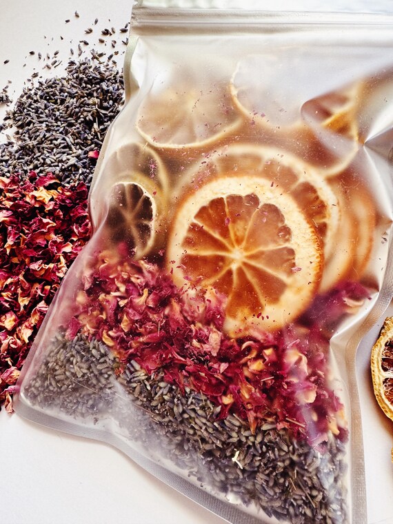 Lavender, Rose, and Citrus Simmer Pot Kit: Aromatic Potpourri