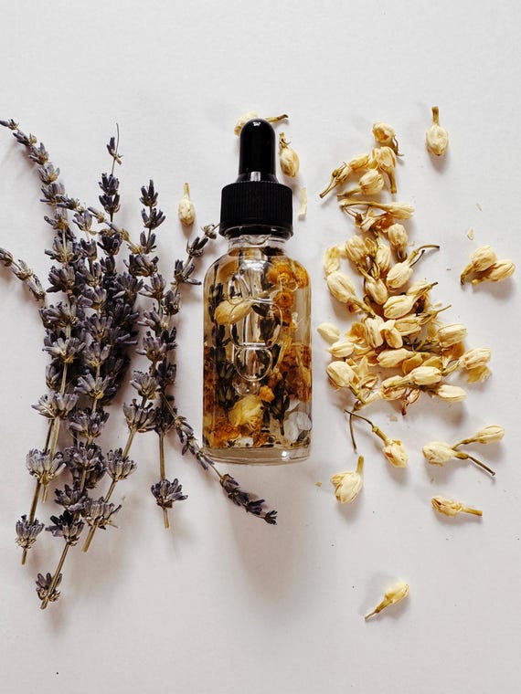 Peaceful Energy Intention Oil: Lavender, Jasmine and Blue Lace Agate Peaceful Blend