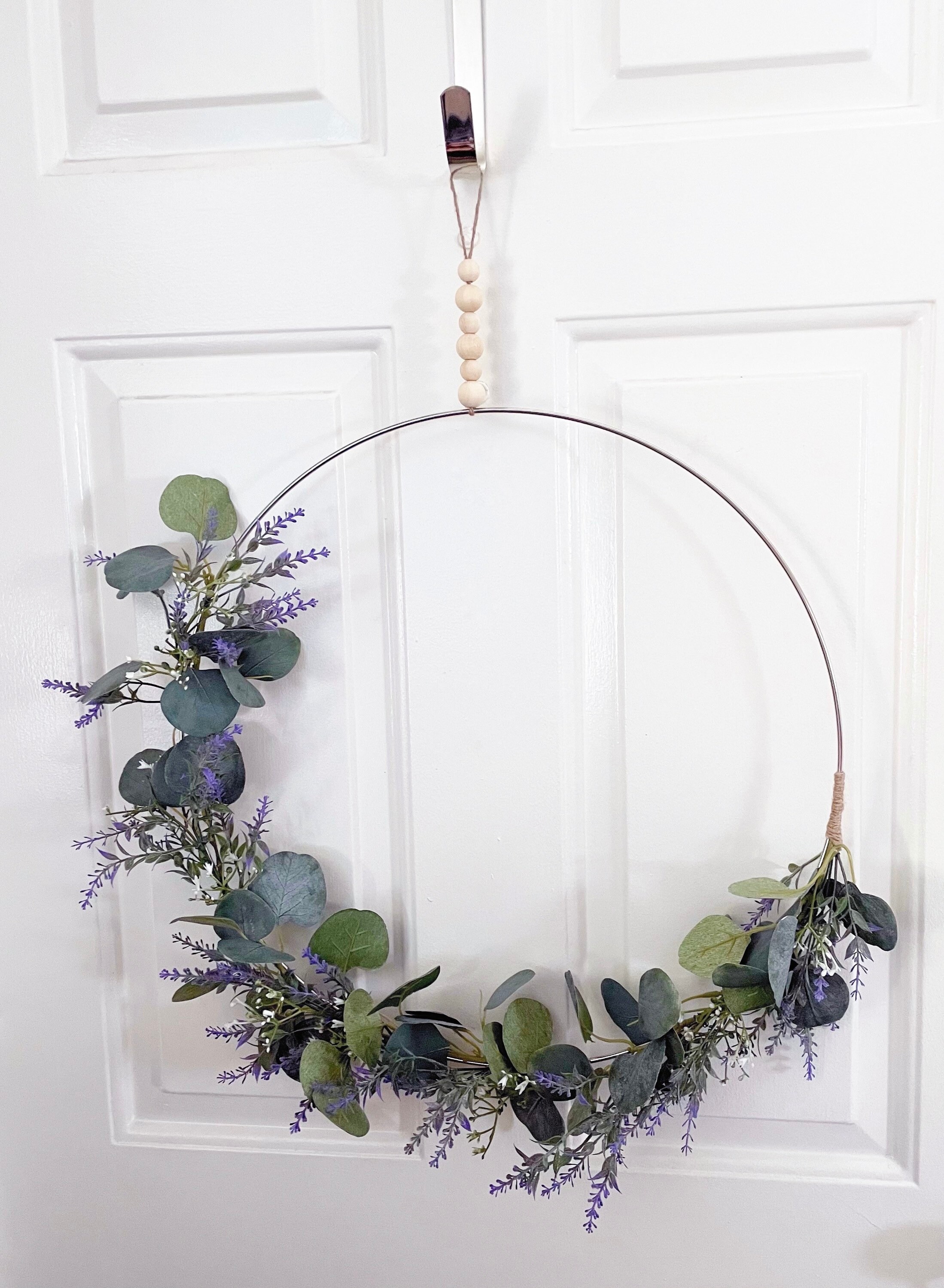Eucalyptus hoop wreath modern farmhouse wreath boho wreath Etsy