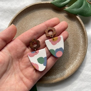 Polymer Clay Earring | Floral Statement Earring | Handmade Earrings | Handmade Jewelry | Gift for Mom | Gift for Her