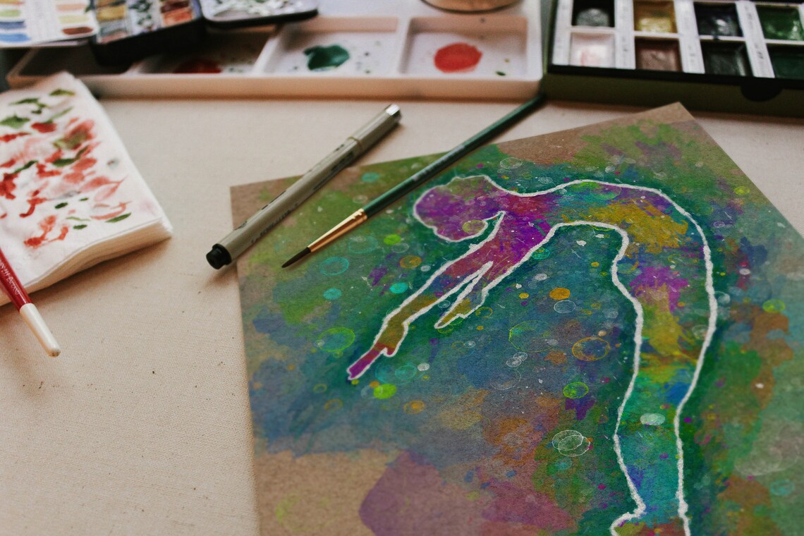 Taurus Sternzeichen Aquarell Kunstdruck Astrologie Home | Etsy