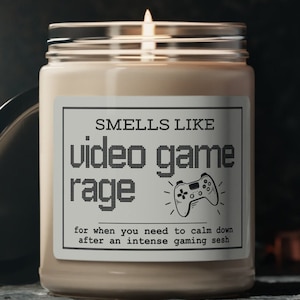 Video Game Rage Candle | Gamer Birthday | Gaming Gifts For Men | Gamer Girl | Funny Gifts For Boyfriend | Game Room Decor | Gamer Boy