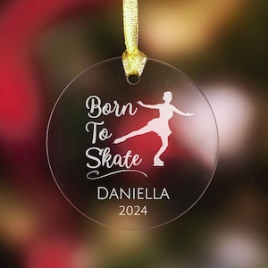 Personalized Ice Skater Ornament Figure Skating Gifts Ice Skating Gifts For Skating Coach Custom Ice Skating Gift Personalized Figure Skater