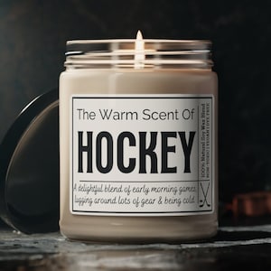 HOCKEY CANDLE, Hockey Mom Candle, Hockey Mom Gifts, Gift for Hockey Mom, Hockey Mom Shirt, Hockey Mom Gift, Funny Hockey Gift