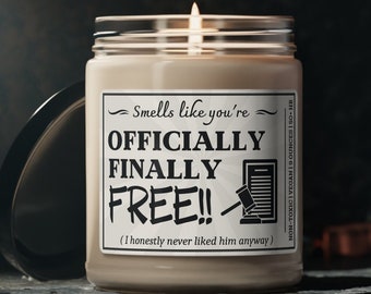 DIVORCE GIFT, Gift for Friend going through divorce, breakup gift, divorce party gift, new beginning candle, a fresh start, encouraging gift