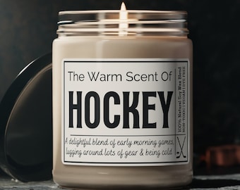 HOCKEY COACH CANDLE,  Hockey Coach Gift, Gift for Hockey Coach, Funny Hockey Gifts, Hockey Mom Gift, Hockey Player Gifts