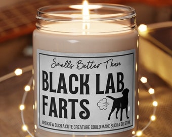 Black Lab Candle For Labrador Lover Gift For Black Lab Mom Birthday Black Labrador Retriever Gift For Dog Lover Black Lab Gifts Funny Candle