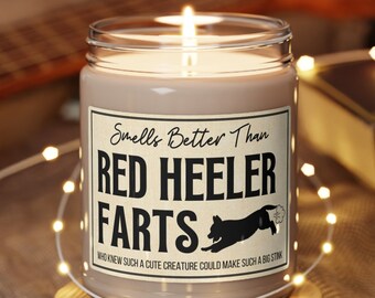 Red Heeler Gifts, Australian Cattle Dog Gifts, Red Heeler Dog, Cattle Dog Christmas Gift, Red Heeler, Red Heeler Christmas, Dog Candle