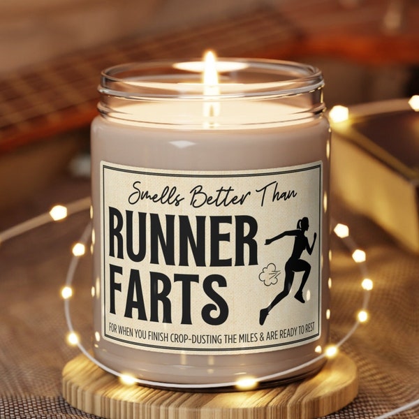 Funny Running Gift Half Marathon Gift New York Marathon First Marathon Running Candle Run Gift Marathoner Gift Runner Christmas Gift