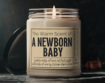 NEW PARENTS CANDLE, New parents gift basket, new parents gift box, new parents care package, baby shower gift basket, new mom care package