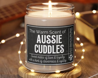 AUSTRALIAN SHEPHERD GIFT, Australian Shepherd Candle, Aussie Owner Gift, Aussie Candle, Gift for new puppy owner, funny dog gifts